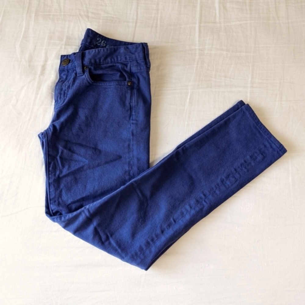 J. Crew Blue "Toothpick Ankle" Pants Size 26
